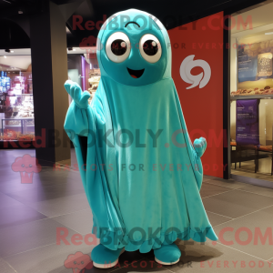Turquoise Ghost mascot...