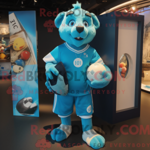 Disfraz de mascota de Cyan...