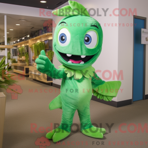 Green Barracuda mascot...