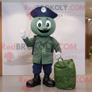Navy spinat maskot kostume...