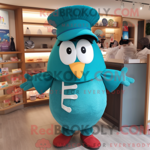 Teal Shakshuka mascot...