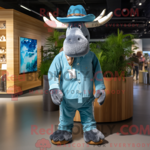 Costume de mascotte de Cyan...