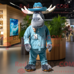 Cyan Moose maskotka dżinsy...