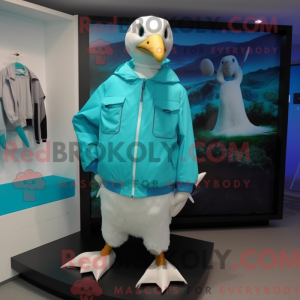 Cyan Albatross mascot...