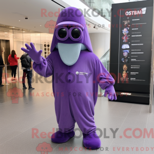 Disfraz de mascota Purple...