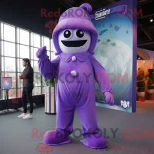 Costume mascotte de Purple...