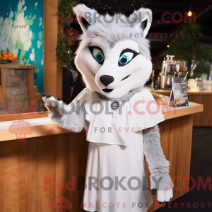 White Say Wolf mascot...