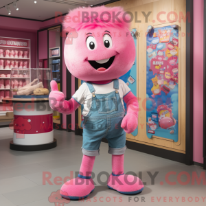 Pink Candy mascottekostuum...