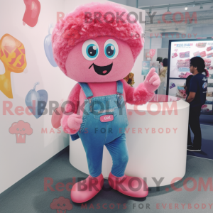 Pink Candy mascot costume...
