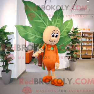 Orange Beanstalk mascot...