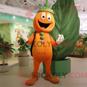 Orange Beanstalk maskot...