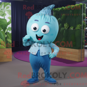 Cyan Beet maskot kostume...