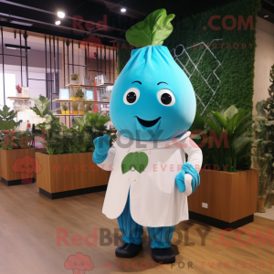 Cyan Beet maskot kostume...