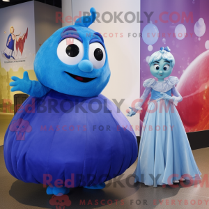Blue Moussaka mascot...