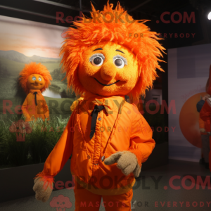 Orange Scarecrow mascot...