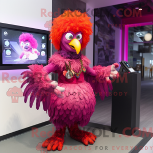 Magenta Harpy maskot...