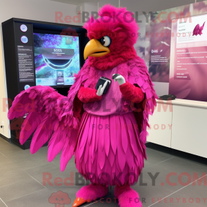 Magenta Harpy maskot...