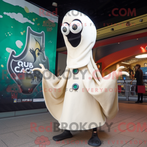 Cream Squid mascot costume...