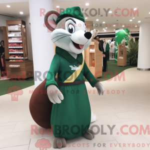 Forest Green Weasel mascot...