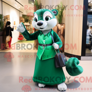 Forest Green Weasel mascot...