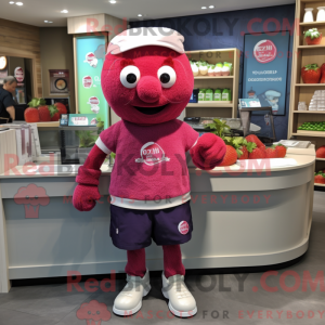 Raspberry mascot costume...