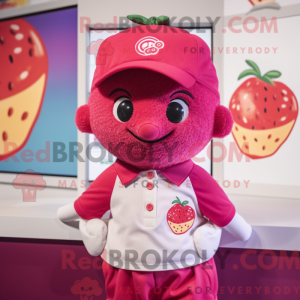 Raspberry mascot costume...
