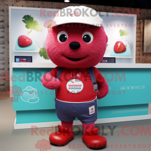 Hindbær maskot kostume...
