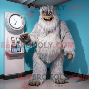 Silver Sasquatch mascot...