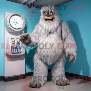 Sølv Sasquatch maskot...