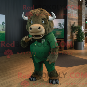 Forest Green Buffalo maskot...