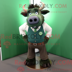 Forest Green Buffalo maskot...