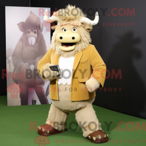 Mascotte de Yak beige...