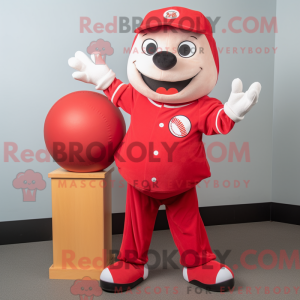Red Gumball Machine mascot...