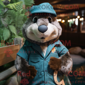 Postava maskota Teal Beaver...