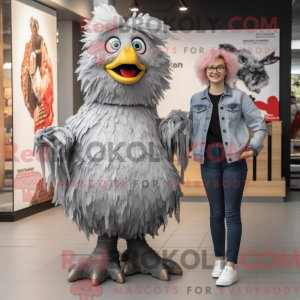 Silver Fried Chicken mascot...