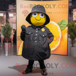 Black Lemon mascottekostuum...