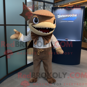 Brown Swordfish mascot...