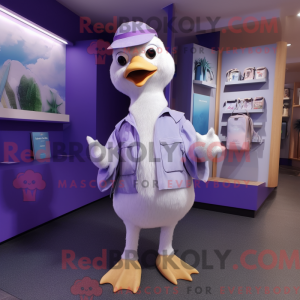 Lavendel Albatross maskot...