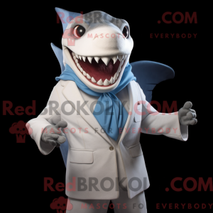 White Megalodon mascot...