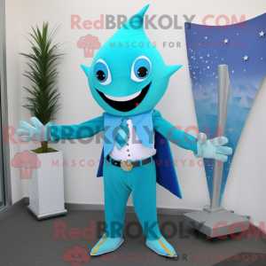 Turquoise Ray mascot...