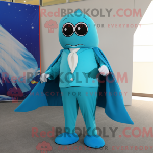 Maskottchenkostüm Turquoise...