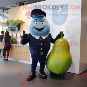 Navy Pear mascottekostuum...