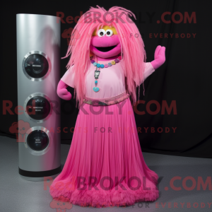 Rosa armbånd máscara...