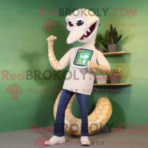 Cream Snake maskodraktfigur...