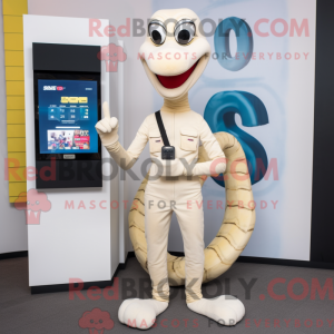 Cream Snake maskodraktfigur...