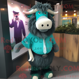 Disfraz de mascota Teal Yak...