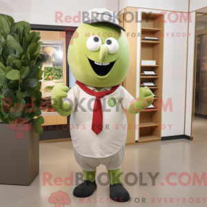 Olive Radish mascot costume...