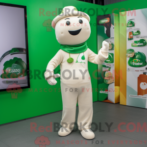 Cream Irish Flag mascot...