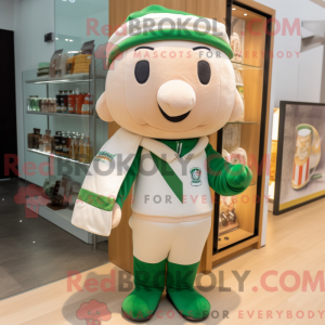 Cream Irish Flag mascot...