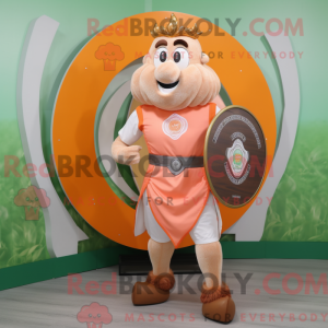 Peach Celtic Shield mascot...